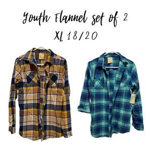 NWT Thereabouts Youth Flannel Set of 2 Size XL 18/20